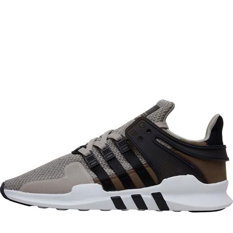 adidas originals eqt support adv brown on feet